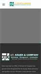 Mobile Screenshot of jtkruerco.com